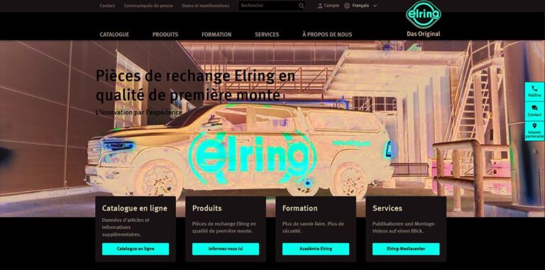 Lancement du nouveau site Web d’Elring