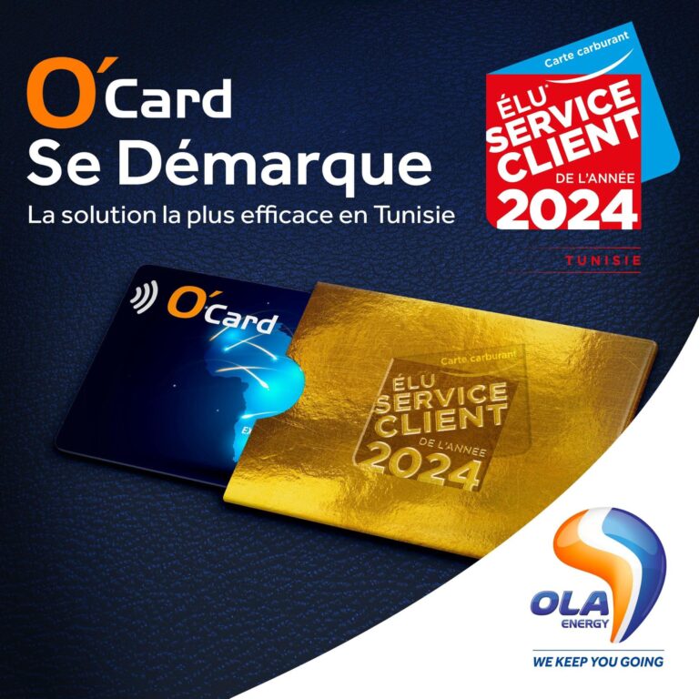 La carte O&rsquo;Card d&rsquo;OLA Energy remporte le prix du service client de l&rsquo;année 2024