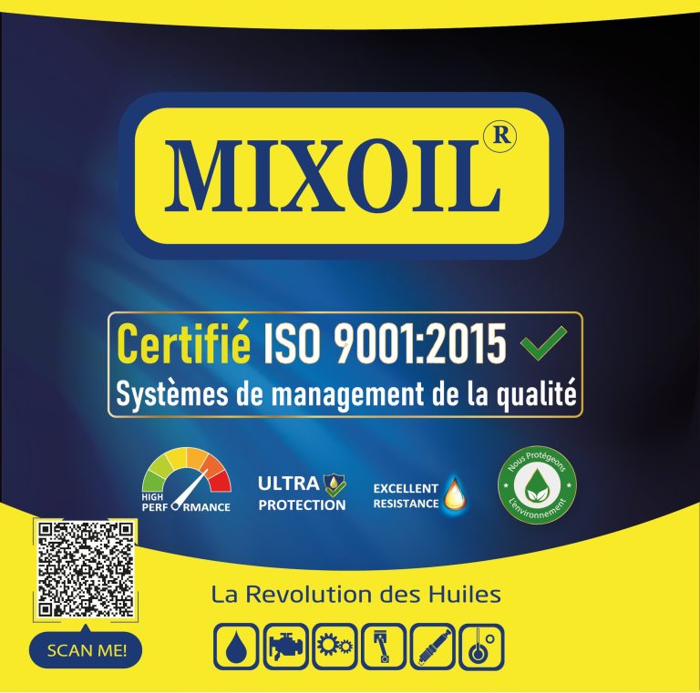 MIXOIL ENERGY obtient la certification ISO 9001/2015