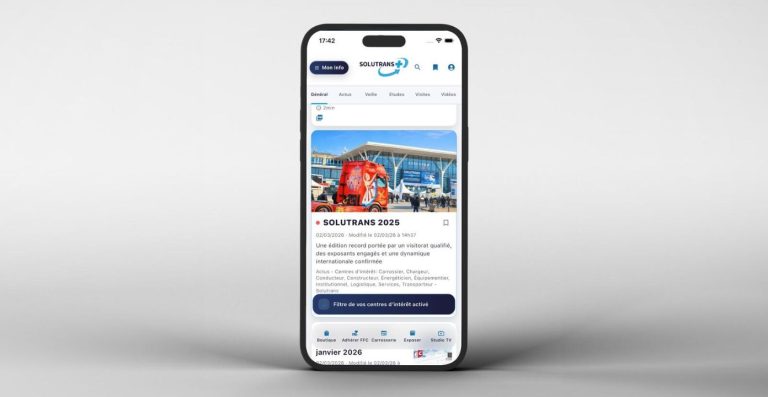 SOLUTRANS + : la première appli d’information et d’échange en temps réel, dédiée à la filière du véhicule industriel